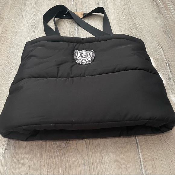 PINK Victoria's Secret Black Puffer Tote Bag - Picture 7 of 7